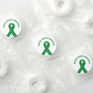 Mental Health Awareness Green Ribbon Life Saver® Mints
