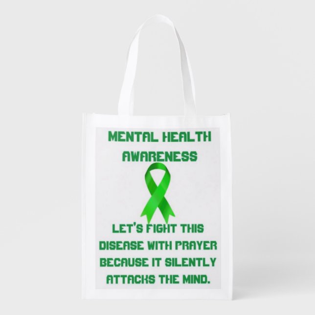 Mental Health Awareness Grocery Bag (Front)