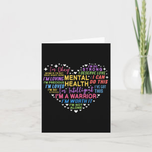 Mental Health Awareness Heart  Card