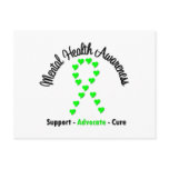 Mental Health Awareness Heart Ribbon Postcard