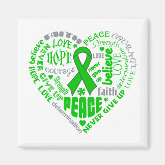 Mental Health Awareness Heart Words Magnet