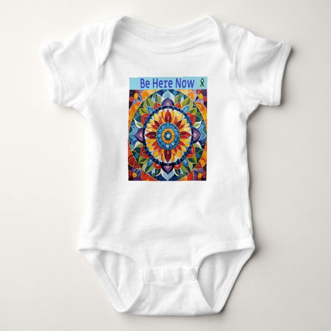 Mental Health Awareness Help Support New Parents Baby Bodysuit (Front)