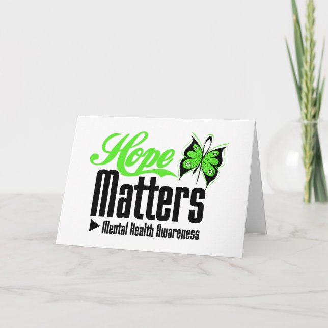 Mental Health Awareness Hope Matters Card (Front)
