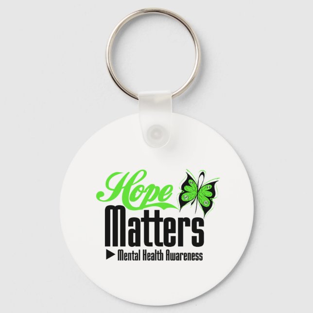 Mental Health Awareness Hope Matters Keychain (Front)