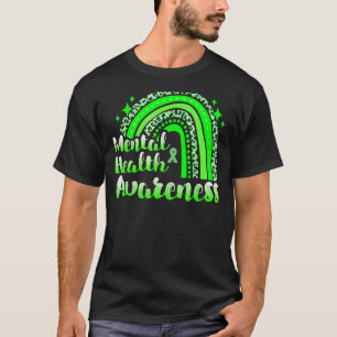 Mental Health Awareness In May We Wear Green Leopa T-Shirt