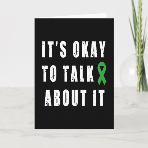 Mental Health Awareness Its Okay To Talk About It Card