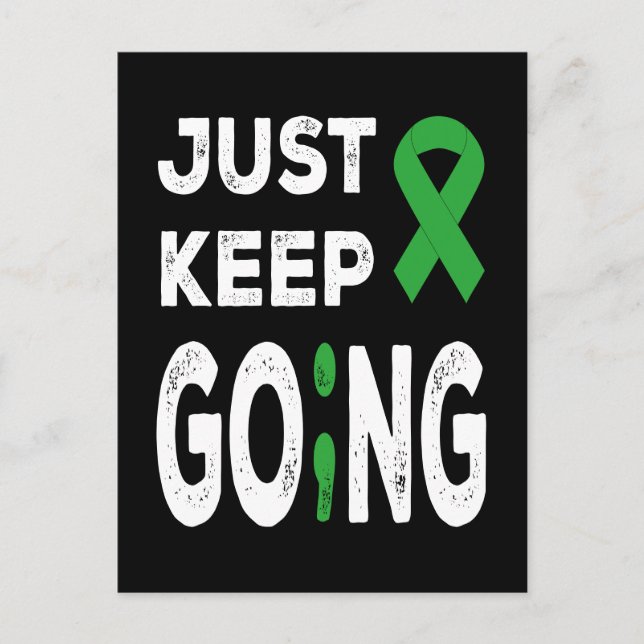 Mental Health Awareness Just Keep Going Postcard (Front)