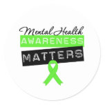 Mental Health Awareness Matters Classic Round Sticker