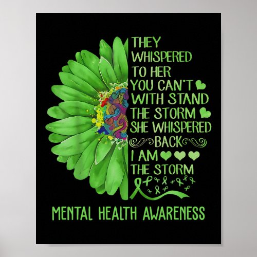 Mental Health Awareness Matters Sunflower I Am The Poster