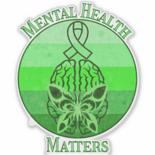 Mental Health Awareness Mental Health Retro Sunset Sticker
