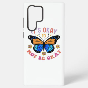 Mental Health Awareness Monarch Butterfly Samsung Galaxy S22 Ultra Case