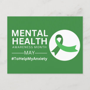 Mental Health Awareness Month 2023 Anxiety Postcard