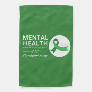 Mental Health Awareness Month    Anxiety Garden Flag