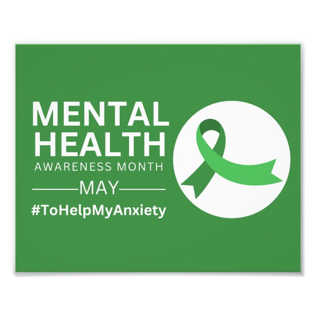 Mental Health Awareness Month  | Anxiety Photo Print (Front)