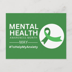Mental Health Awareness Month    Anxiety Postcard
