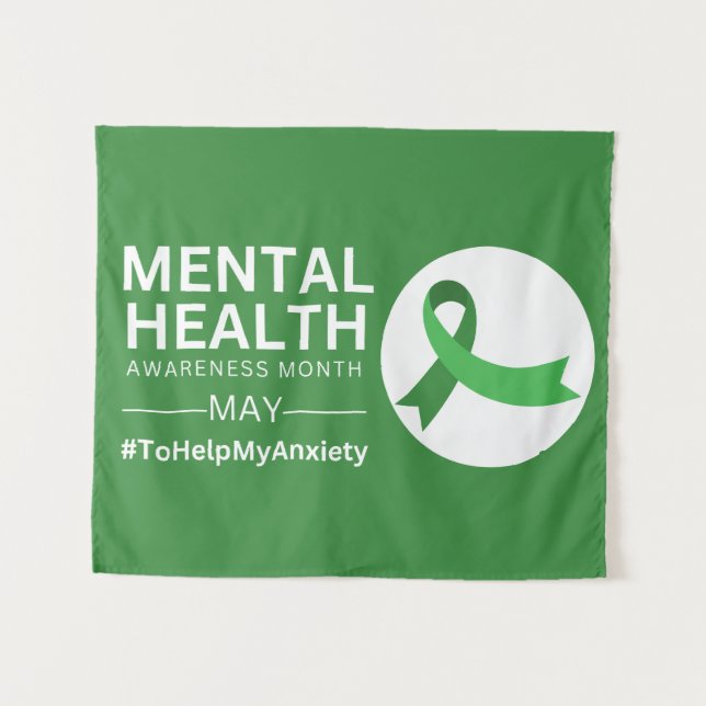 Mental Health Awareness Month  | Anxiety Tapestry (Front (Horizontal))