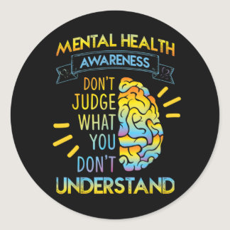 Mental Health Awareness Month | Choose To Live Classic Round Sticker