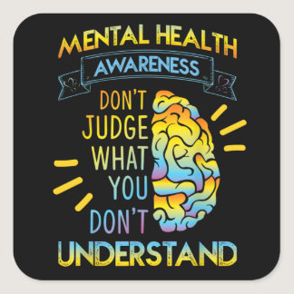 Mental Health Awareness Month | Choose To Live Square Sticker