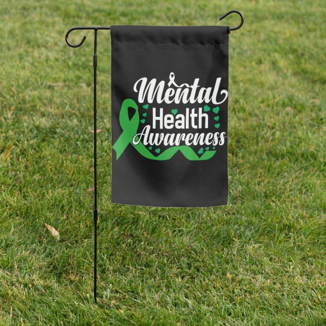 Mental Health Awareness Month Garden Flag (In SItu)