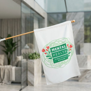 Mental Health Awareness Month House Flag