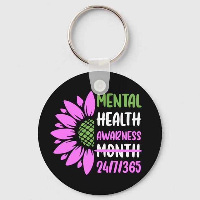 Mental Health Awareness Month Keychain (Front)