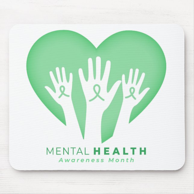 Mental Health Awareness Month Mouse Pad (Front)