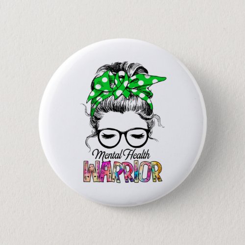 Mental Health Awareness Month Ribbon Gifts Button