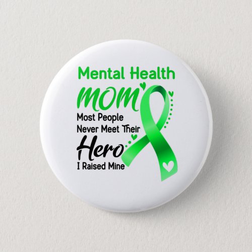 Mental Health Awareness Month Ribbon Gifts Button