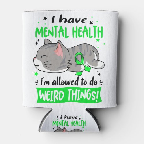 Mental Health Awareness Month Ribbon Gifts Can Cooler