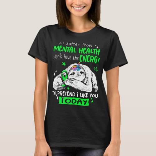 Mental Health Awareness Month Ribbon Gifts T_Shirt