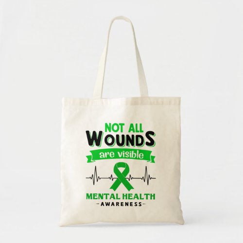 Mental Health Awareness Month Ribbon Gifts Tote Bag