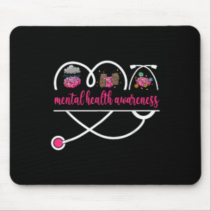Mental Health Awareness Nurse Psychiatric Rn Pmhnp Mouse Pad