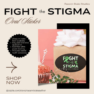 Mental Health Awareness Oval Sticker