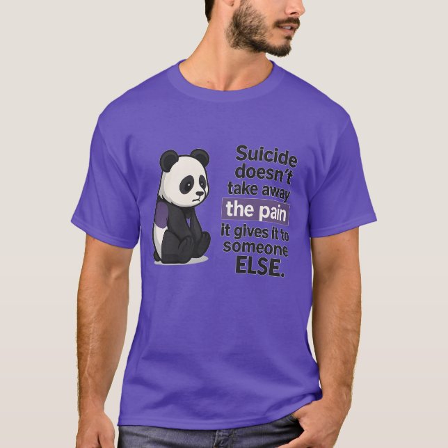 Mental Health Awareness Panda T-Shirt (Front)