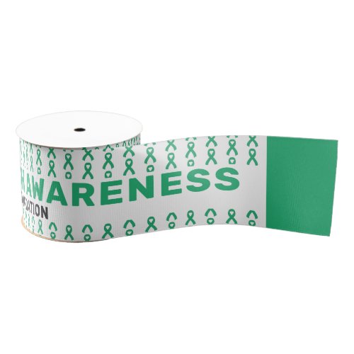 Mental Health Awareness Pattern Ribbon