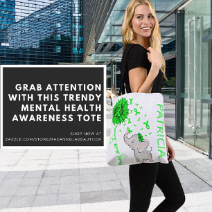 Mental Health Awareness Personalized Tote Bag