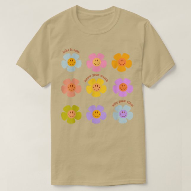 Mental Health Awareness Quote Plant Lover Cute Flo T-Shirt (Design Front)