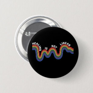 Mental Health Awareness Rainbow LGBTQ Button