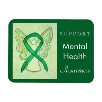 Mental Health Awareness Ribbon Angel Custom Magnet