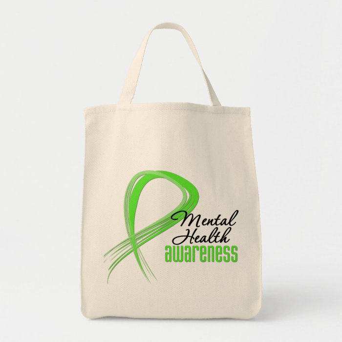 Mental Health Awareness Ribbon Bags