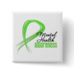 Mental Health Awareness Ribbon Button