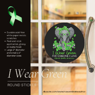 Mental Health Awareness Round Sticker
