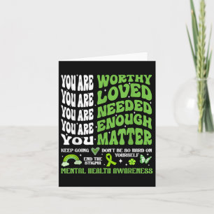 Mental Health Awareness S Motivational Support Card