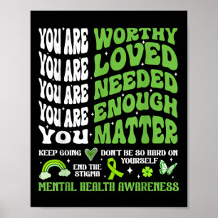 Mental Health Awareness S Motivational Support  Poster