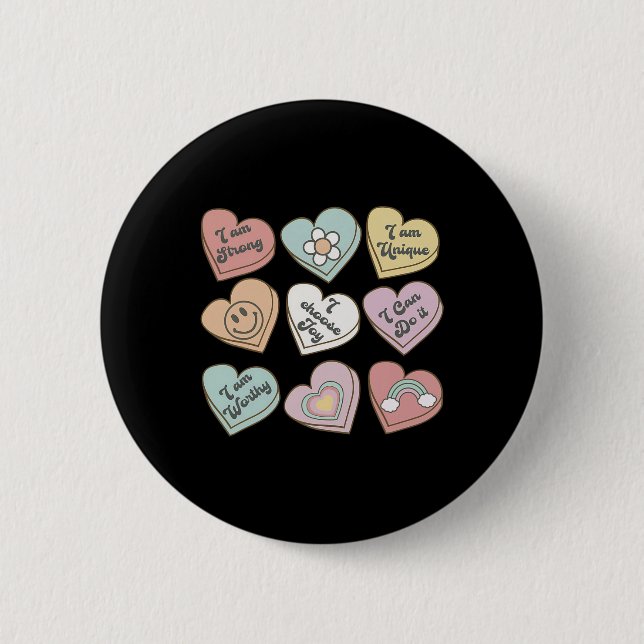 Mental Health Awareness Self Care Problems Kind In Button (Front)