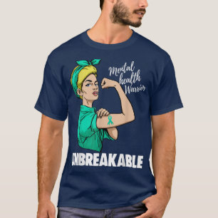 Mental Health Awareness Shirts Green Ribbon Tees U