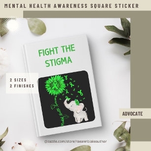 Mental Health Awareness Square Sticker