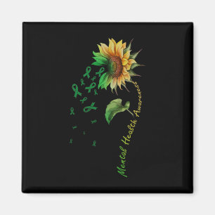 Mental Health Awareness Sunflower Comfort Colors A Magnet