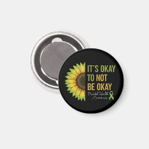 Mental Health Awareness Sunflower Magnet