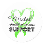 Mental Health Awareness - Support Classic Round Sticker